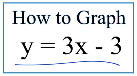 You need 2 points to draw a line. . Graph y 3x 3